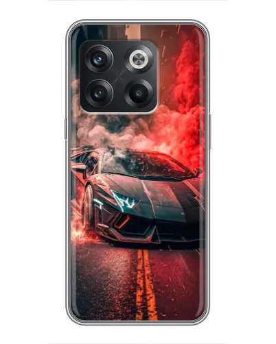 Чохол для OnePlus 10T з картинкою «Lamborghini червоний дим»
