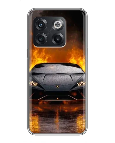 Чохол для OnePlus 10T з картинкою «Lamborghini у вогні»