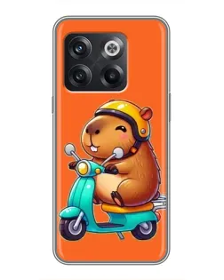 Чохол для OnePlus 10T з картинкою «Капібара на скутері» Чохол для OnePlus 10T з картинкою «Капібара на скутері»