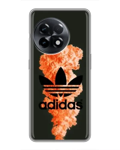 Чохол для OnePlus 11 Pro з картинкою «Помаранчевий дим Adidas»