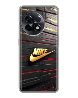 Чехол для OnePlus 11 Pro с картинкой «Золотой Nike на металле» Чехол для OnePlus 11 Pro с картинкой «Золотой Nike на металле»