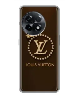 Чохол для OnePlus 11 Pro з картинкою «LV — золота печатка»