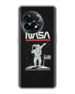 Чохол для OnePlus 11 Pro з картинкою «NASA — крокуємо по Місяцю»
