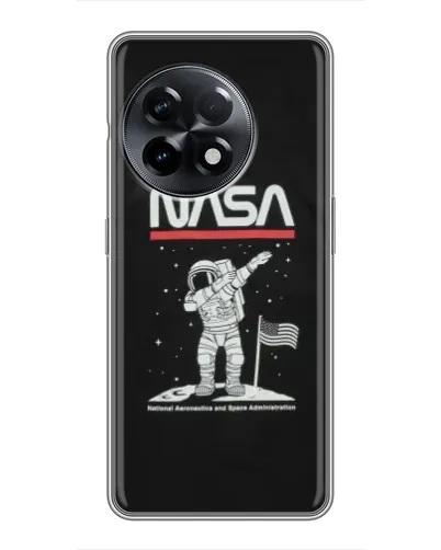 Чохол для OnePlus 11 Pro з картинкою «NASA — крокуємо по Місяцю»