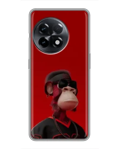 Чохол для OnePlus 11 Pro з картинкою «Bored Ape в червоному» Чохол для OnePlus 11 Pro з картинкою «Bored Ape в червоному»