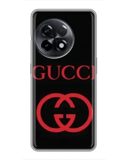 Чохол для OnePlus 11 Pro з картинкою «Gucci — червоний логотип»