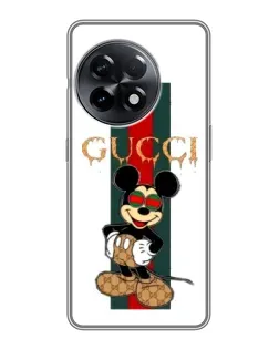 Чохол для OnePlus 11 Pro з картинкою «Міккі Маус Gucci — смуги»