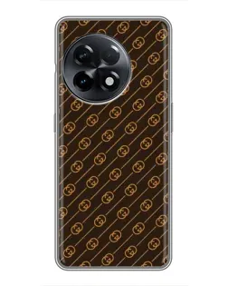 Чохол для OnePlus 11 Pro з картинкою «Gucci — золоті діагоналі»