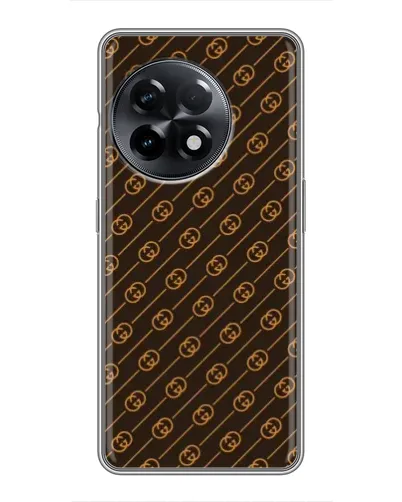 Чохол для OnePlus 11 Pro з картинкою «Gucci — золоті діагоналі» Чохол для OnePlus 11 Pro з картинкою «Gucci — золоті діагоналі»
