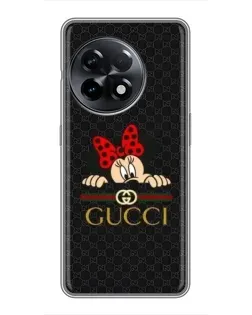 Чохол для OnePlus 11 Pro з картинкою «Мінні Маус Gucci — чорний»