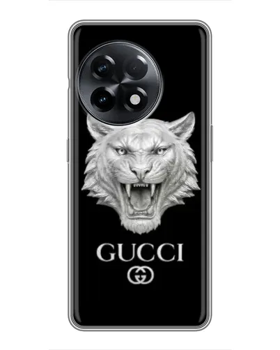 Чохол для OnePlus 11 Pro з картинкою «Gucci — срібний лев» Чохол для OnePlus 11 Pro з картинкою «Gucci — срібний лев»