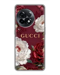 Чохол для OnePlus 11 Pro з картинкою «Gucci — бордові троянди» Чохол для OnePlus 11 Pro з картинкою «Gucci — бордові троянди»