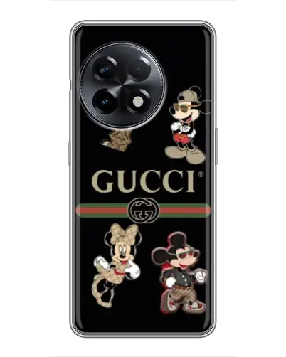 Чохол для OnePlus 11 Pro з картинкою «Gucci — герої Disney та монограма» Чохол для OnePlus 11 Pro з картинкою «Gucci — герої Disney та монограма»
