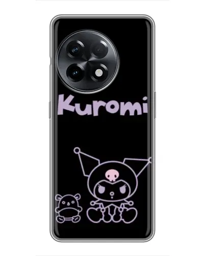 Чохол для OnePlus 11 Pro з картинкою «Kuromi — чорний мінімалізм»