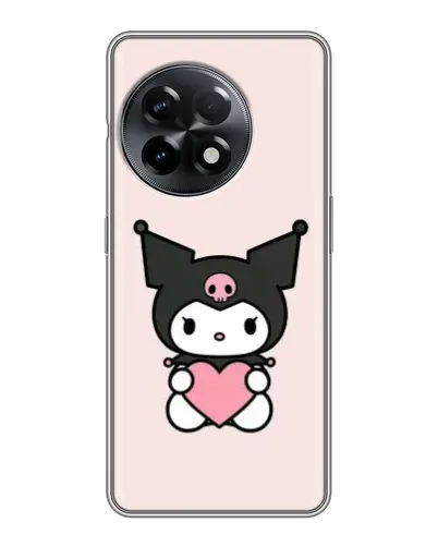 Чохол для OnePlus 11 Pro з картинкою «Kuromi та серце»