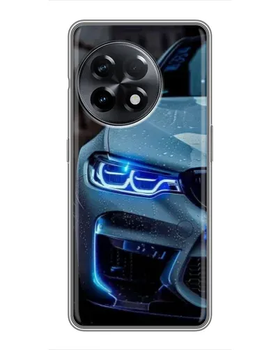 Чохол для OnePlus 11 Pro з картинкою «Погляд BMW з синіми фарами»