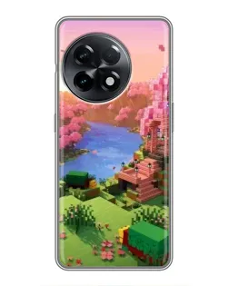 Чохол для OnePlus 11 Pro з картинкою «Рожеве дерево Minecraft»