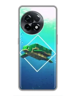 Чохол для OnePlus 11 Pro з картинкою «Черепаха Minecraft»
