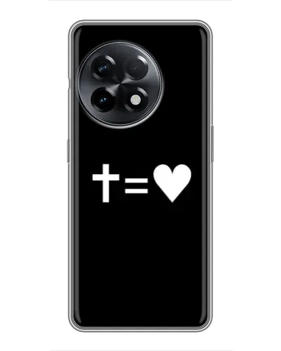 Чехол для OnePlus 11 Pro с картинкой «Крест и Сердце» Чехол для OnePlus 11 Pro с картинкой «Крест и Сердце»