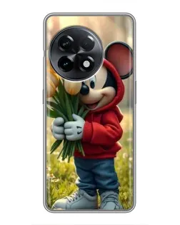 Чохол для OnePlus 11 Pro з картинкою «Міккі з тюльпанами» Чохол для OnePlus 11 Pro з картинкою «Міккі з тюльпанами»