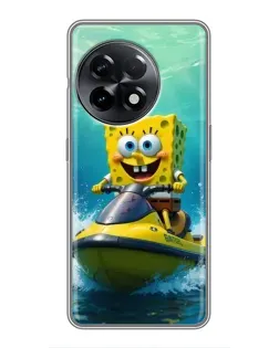 Чохол для OnePlus 11 Pro з картинкою «Спанч Боб на гідроциклі»