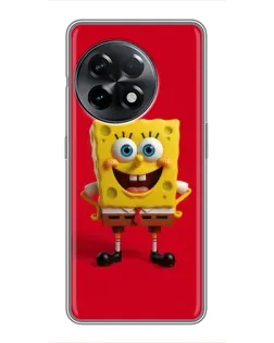 Чехол для OnePlus 11 Pro с картинкой «Спанч Боб на красном» Чехол для OnePlus 11 Pro с картинкой «Спанч Боб на красном»