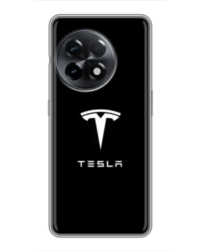 Чехол для OnePlus 11 Pro с картинкой «Tesla White Logo»