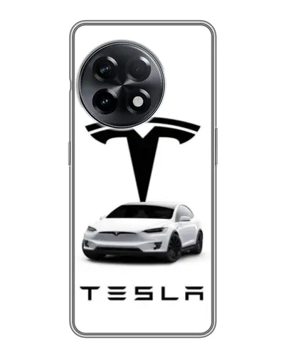 Чехол для OnePlus 11 Pro с картинкой «Tesla White Style»