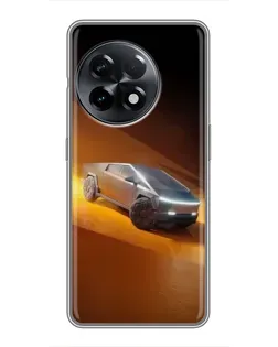 Чехол для OnePlus 11 Pro с картинкой «Cybertruck в пустыне»