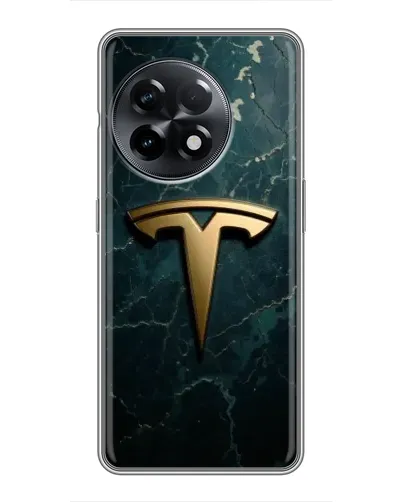 Чехол для OnePlus 11 Pro с картинкой «Мраморная Tesla Gold»