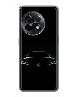 Чохол для OnePlus 11 Pro з картинкою «Mercedes — силует авто» Чохол для OnePlus 11 Pro з картинкою «Mercedes — силует авто»
