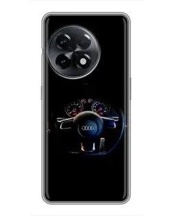 Чохол для OnePlus 11 Pro з картинкою «Салон Audi — кермо»