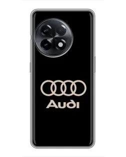 Чохол для OnePlus 11 Pro з картинкою «Audi — золотий логотип»