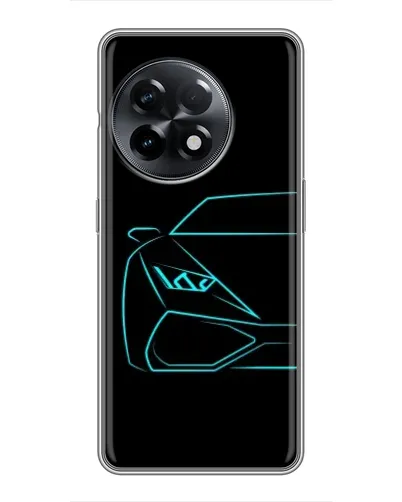 Чохол для OnePlus 11 Pro з картинкою «Блакитний силует Lamborghini» Чохол для OnePlus 11 Pro з картинкою «Блакитний силует Lamborghini»