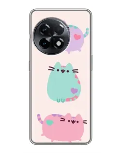 Чохол для OnePlus 11 Pro з картинкою «Pusheen тріо»