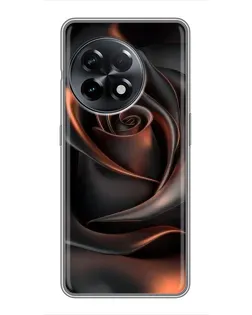 Чехол для OnePlus 11 Pro с картинкой «Шелковая черная роза»