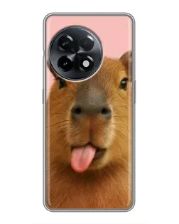 Чохол для OnePlus 11 Pro з картинкою «Капібара з язиком» Чохол для OnePlus 11 Pro з картинкою «Капібара з язиком»