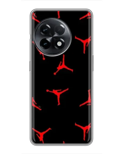 Чехол для OnePlus 11 с картинкой «Jordan Red Pattern» Чехол для OnePlus 11 с картинкой «Jordan Red Pattern»
