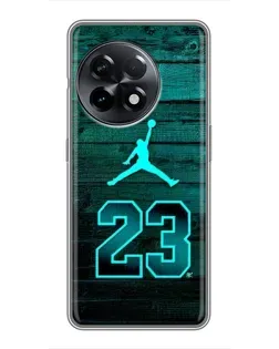 Чехол для OnePlus 11 с картинкой «Jordan Cyan 23»