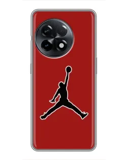 Чехол для OnePlus 11 с картинкой «Jordan Red Back»