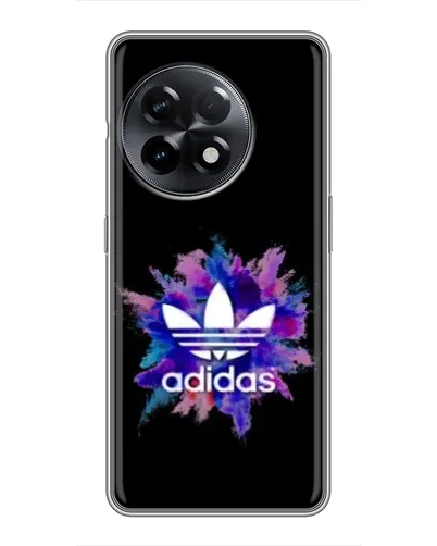 Чехол для OnePlus 11 с картинкой «Взрыв красок Adidas»