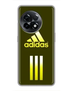 Чехол для OnePlus 11 с картинкой «Оливковый градиент Adidas»