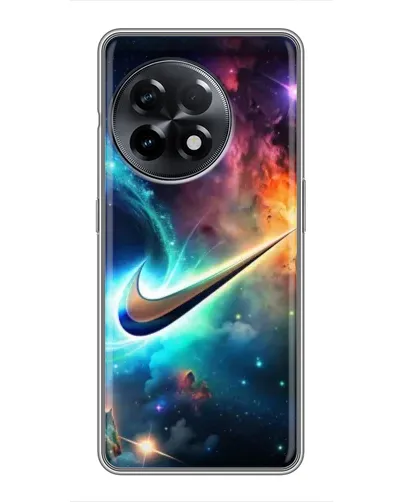 Чехол для OnePlus 11 с картинкой «Космический Nike Swoosh» Чехол для OnePlus 11 с картинкой «Космический Nike Swoosh»