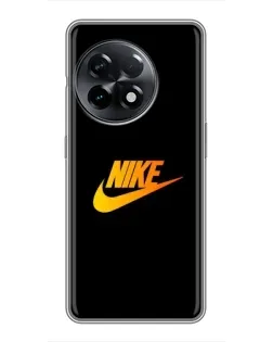 Чохол для OnePlus 11 з картинкою «Золотий логотип Nike»