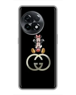 Чехол для OnePlus 11 с картинкой «Минни Маус на лого»