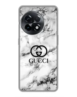 Чехол для OnePlus 11 с картинкой «Gucci — мраморный шик»