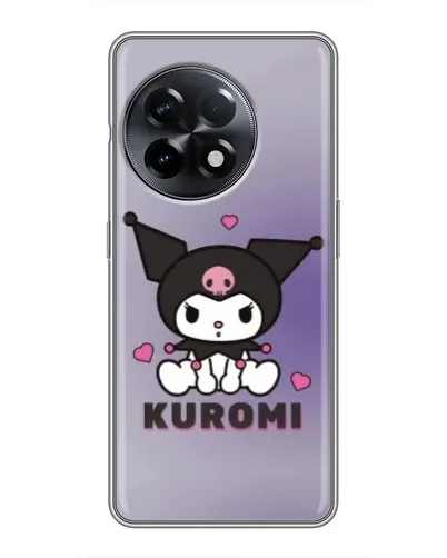 Чехол для OnePlus 11 с картинкой «Kuromi — фиолетовый арт»