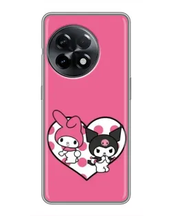 Чехол для OnePlus 11 с картинкой «Kuromi и My Melody» Чехол для OnePlus 11 с картинкой «Kuromi и My Melody»
