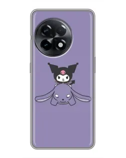 Чехол для OnePlus 11 с картинкой «Kuromi на лиловом фоне» Чехол для OnePlus 11 с картинкой «Kuromi на лиловом фоне»