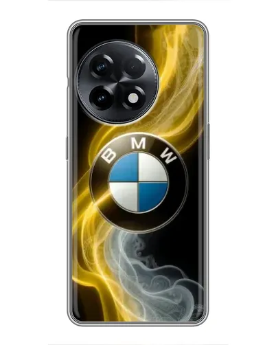 Чехол для OnePlus 11 с картинкой «Золотистый дым BMW»